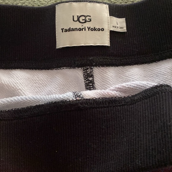 NWOT Yokohama Tadanori for UGG UNISEX Graphic print drawstring100% cotton shorts - Picture 5 of 8